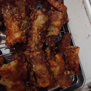 青のり竹輪のパン粉焼き